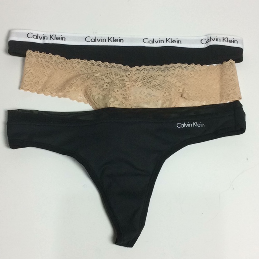 (3) New Calvin Klein Thong Size Small